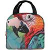 Parrot Print Lunch Bag Insulated Lunch Box For Women/Men ReusableLeakproof Cooler Bag Picnic Bag For Work Office Travel