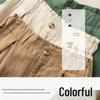 Women's Summer Cotton-Linen Wide-Leg Shorts, Loose Button-Waist, Korean Style, Plus-Size Casual Five-Point Pants