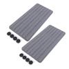 2pcs Diatomite Coaster Water Absorbent Fast Drying  D Diatomaceous Earth Soap Dish with Foot Pads for Bathroom Kitchen