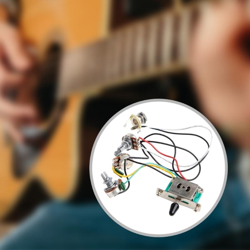 Premium Electric Guitar Wiring Harness Guitar Repair Component Pickup Harness Suitable for Clear Signal and Rich Tone