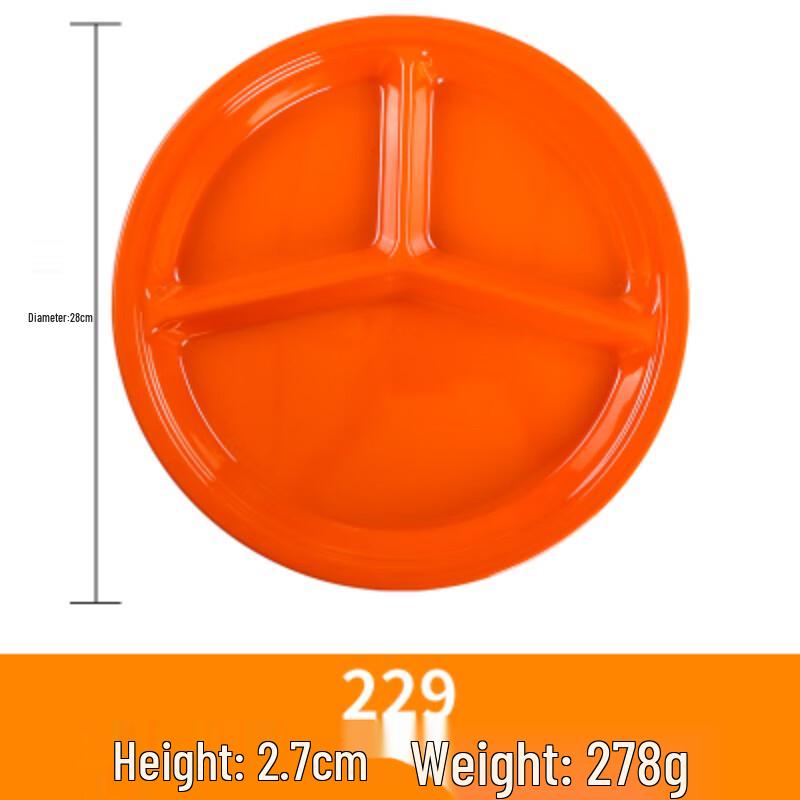 

Melamine 3-Compartment Fast Food Tray