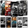 Black White Car Phone Case For Samsung A56 A36 A26 A54 A52 A24 A14 A50 A72 A70 A40 A06 A12 A22 A34 A42 A32 A04s A16 5G Cover