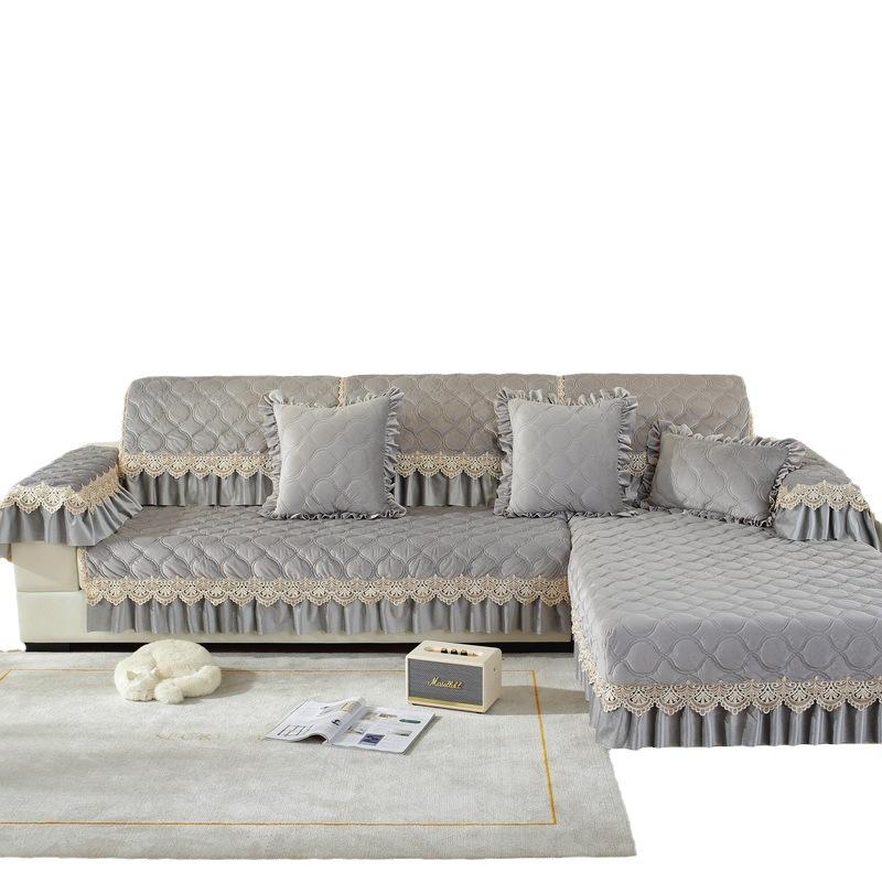 Winter Festive Sofa Cushion Cover Non-Slip Wedding Plush Big Red Household Fabric Simple Modern Living Room Universal