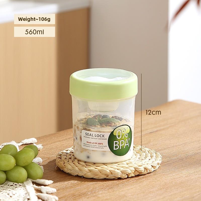 Portable Salad Bowl With Sealed Lid For Light Meals And Snacks