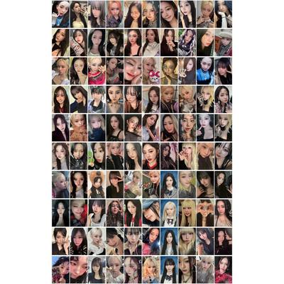 AESPA photocard goods cartão de apoio Yu Ji-min, Ning, Kim Min-jung, GISELLE coleção photocard 100 folhas, sem duplicatas