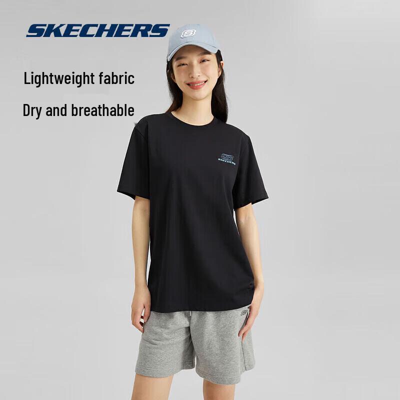 Skechers Unisex Breathable Short Sleeve Knit T-Shirt L