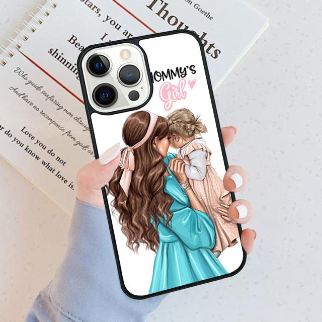 Beautiful Mother Daughter Son Phone Case Cover For iPhone 17 Air 16 15 14 Plus Apple 16 11 12 13 Pro Max Coque