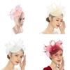 Elegant Fascinator Hat Headbands Funny Girl Hat Headgear Lovely Hairpiece for Wedding Party