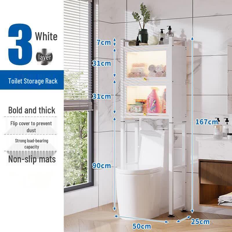 LIEI Suction Cup Wall-Mounted Bathroom Storage Shelf