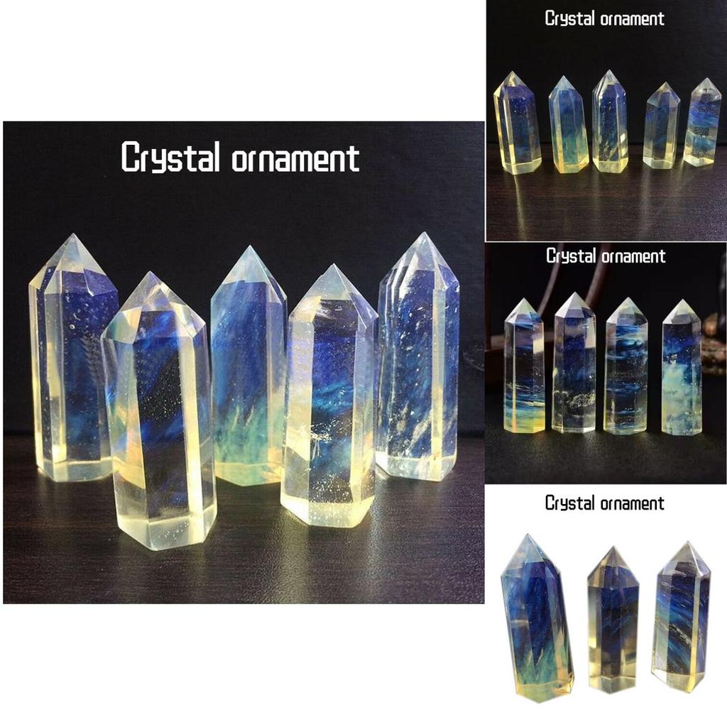 Elegant Yellow Melting Stone Crystal Decoration For Magnetism Energy Geometric Shape
