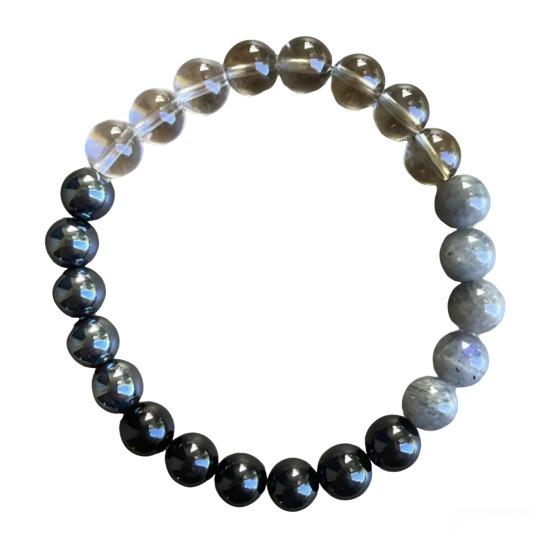 Natural Stone Beaded Bracelets Semi-Precious Gemstones Beaded Bracelets Healing Stretch Round Bead Bracelets for Men Women