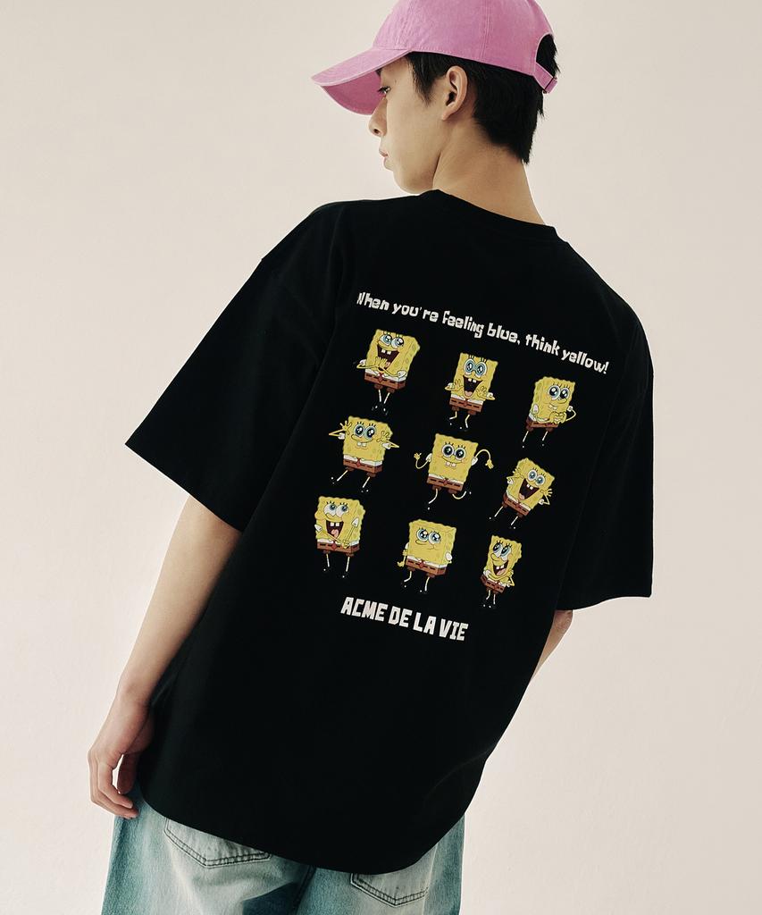 ACME DE LA VIE Happy Spongebob Short Sleeve T-Shirt