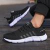 New Men'S Cushioned Running Shoes Knitted Mesh Breathable Soft Soled Sneakers Fashion Forward Lightweight Outdoor Exercise Shoes