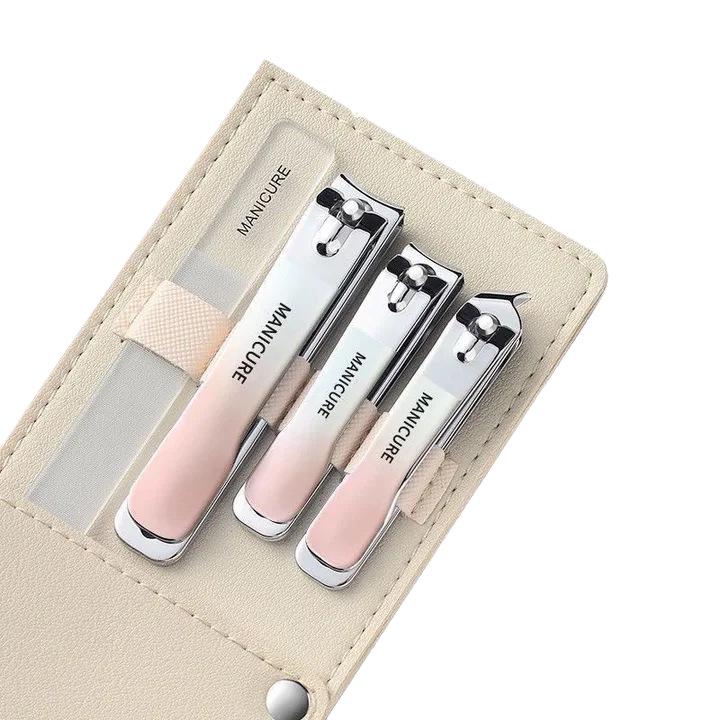 Douyin Gradient Nagelknipser Set: 4-teiliges rotierendes High-End-Haarschneidegerät für Pflege und abgewinkelten Schnitt