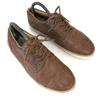 PULL&BEAR Leather Plain Toe Sneakers Men’s 41 Brown Casual Trainers(USED)