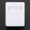 2Pcs Cat6 RJ45 Surface Mount Box Non-Shielded Single Port Mount Box  Network Installation