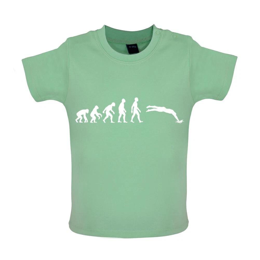 

Evolution of man Swimming - Baby T-Shirt / Babygrow - Swim Swimmer Stroke Love 160