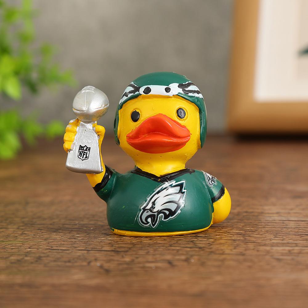 Resin crafts duck athlete ornaments home decoration белый
