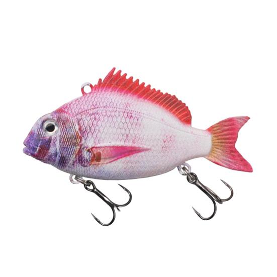 Hard Bait Swimbait with Treble Hook Realistic Looking Bright Color Natural Swimming Posture Portable Fishing Lure Fake Bait