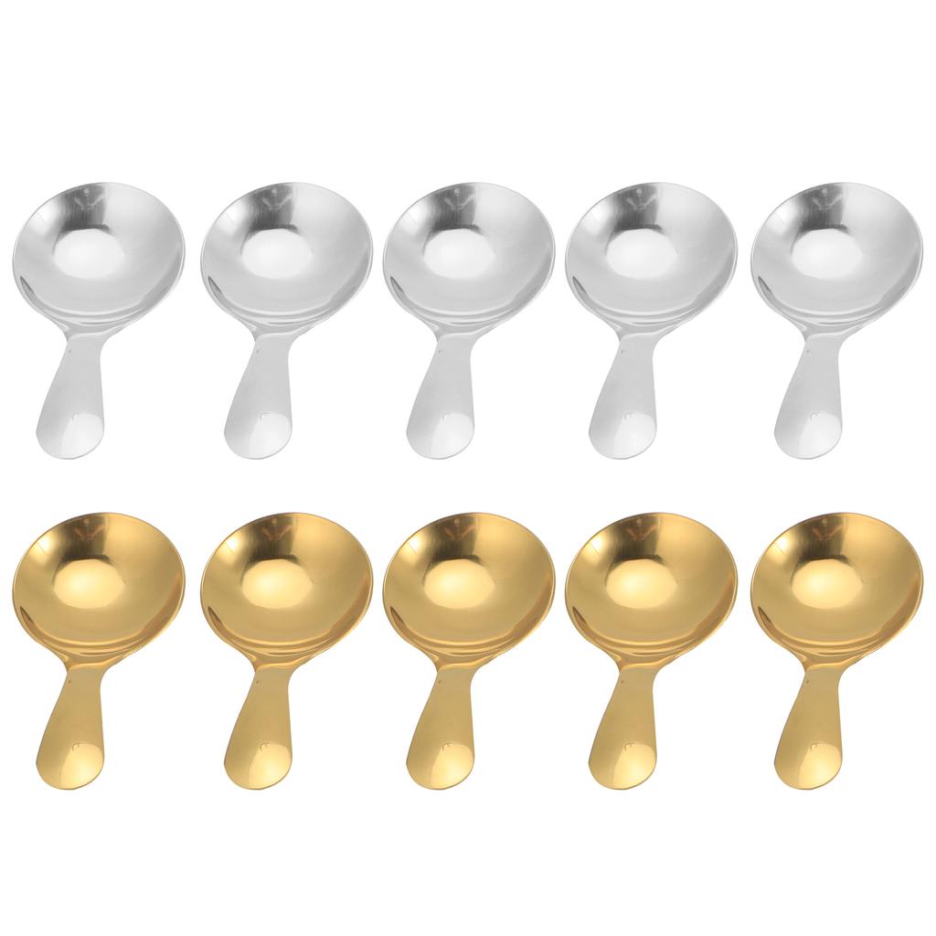 5 bucăți din oțel inoxidabil 304 linguriță pentru înghețată ceai linguriță desert cremă lingură scurtă ustensile de bucătărie