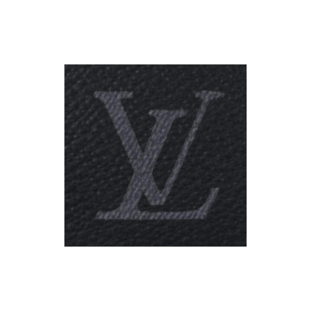 LOUIS VUITTON Voyage Monogram Canvas Zipper Pouch Regular Men's Black