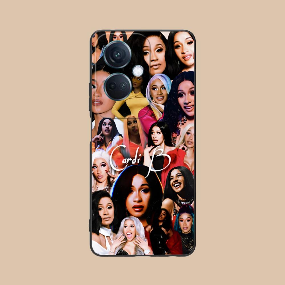 Cardi B Matte TPU Mobile Phone Case for OPPO Reno 14 13 12 11 10 9 8 7 6 5 F T Pro 5G Colorful Printing Cover