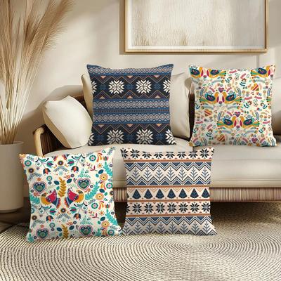 Moroccan Style Cushion Cover Soft Plush Throw Pillow Cover DoubleSided Printed Cushion Case Sofa Home Decor