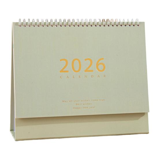 2026 Desk Calendar Retro Style Thick Paper Time Management Planner Home Office School Daily Schedule Planner