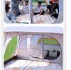 Outdoor Camping Tent: Large, Portable, Sun-Protected, Rainproof, 2 Rooms + Living Area, Fits 8-12 People