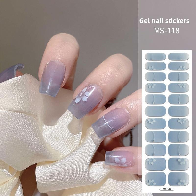 Nail Polish Stickers Without Baking, Nail Polish Glue, Nail Stickers for Manicure