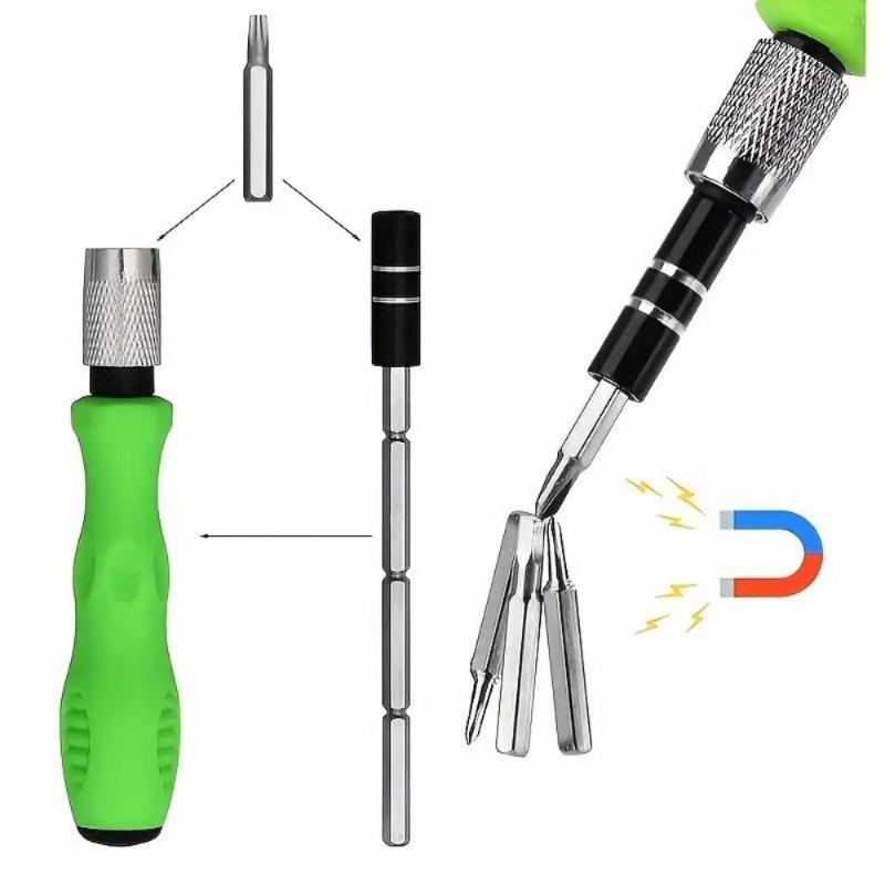 24/32 In 1 Precision Screwdriver Kit Magnetic Non Slip Green Handle for Home Office Daily Small Repair Needs