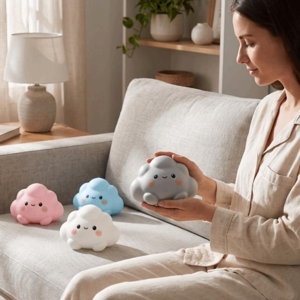 Slow Rebound Cloud Squeeze Toys Super Soft Slow Rising Toys Cloud Shape Squishy Toys Office Toy