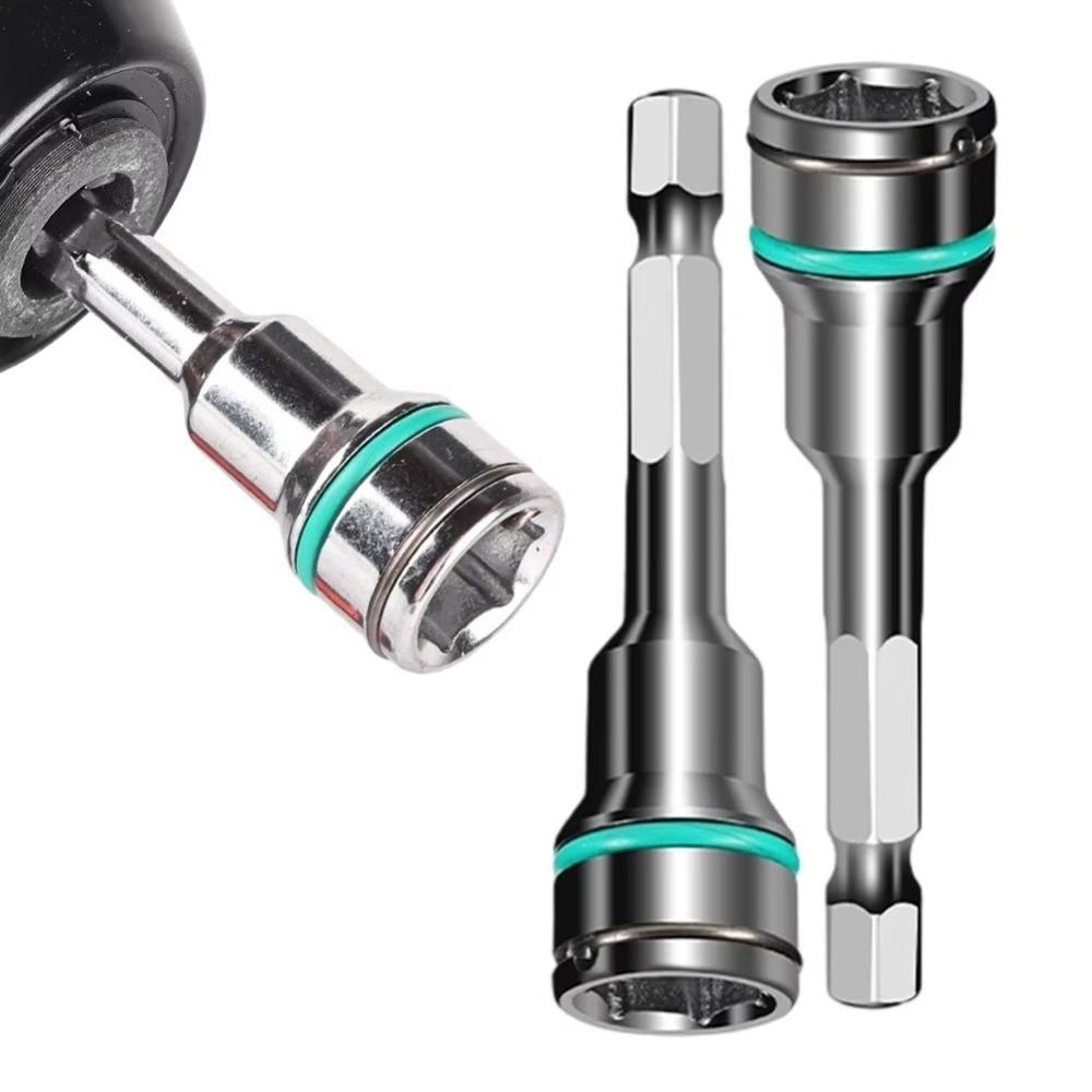 1/4 Inch Hex Shank Hex Socket Adapter 8mm 10mm Size Wrench Socket Driver For Self-Drilling Screws