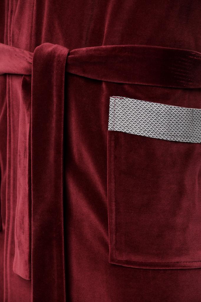 RE-103 Men's bathrobe • Color: burgundy c1 • Size: XXL