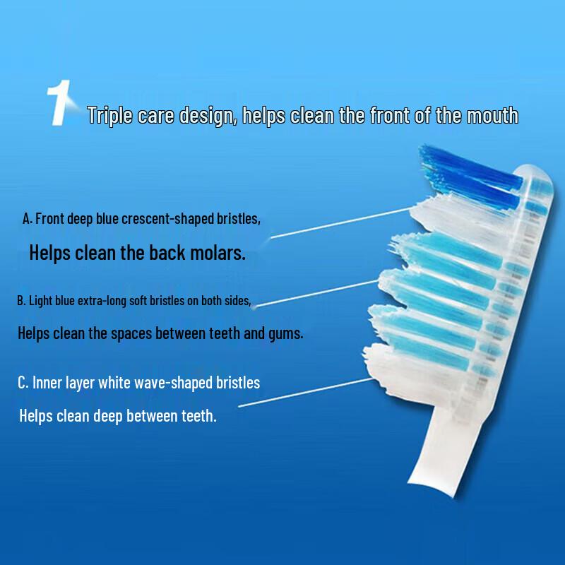 Crest Colorful Crystal Soft Bristle Toothbrush 3-Pack