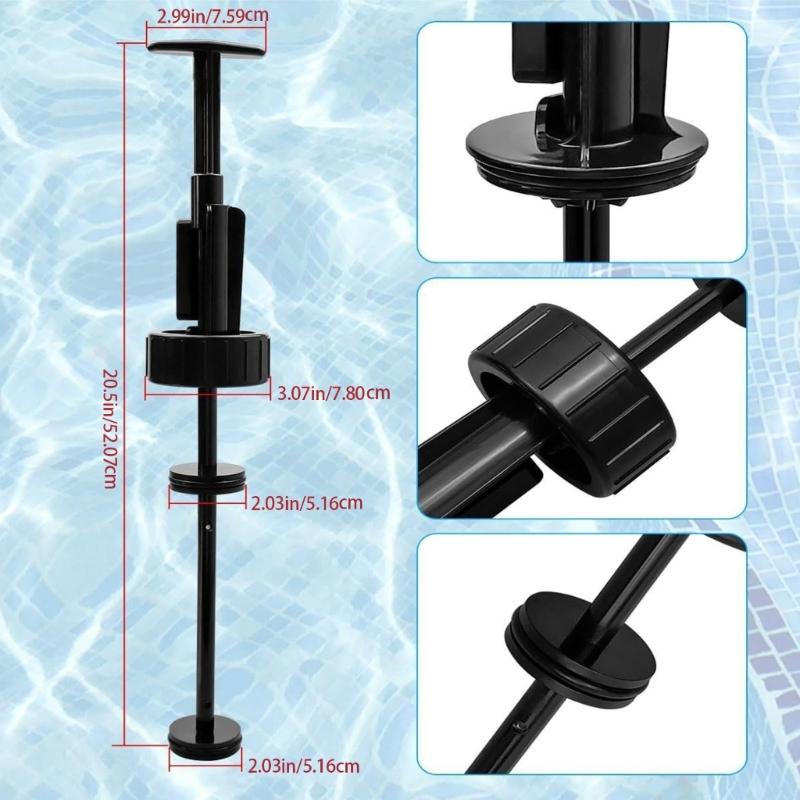 Shaft Assembly for Various Pool Backwash Valves and Spa Valves Ensures Efficient Backwashing and Easy Installation