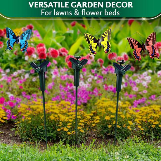 Paletti solari da giardino a forma di libellula svolazzante, libellula mobile volante, paletto decorativo impermeabile per giardino di casa, vialetto, paesaggio