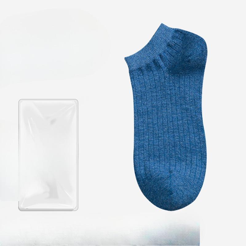 

Мужские весенне-осенние однотонные дышащие носки-невидимки с низкой посадкой и неглубоким вырезом, без задника 1 pair
