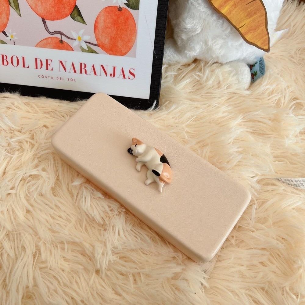 

Fashion Cute Cat Glasses Case Portable Hard Shell Sunglasses Storage Box PU Leather Anti-pressure Frame Eyeglass Box Men Women