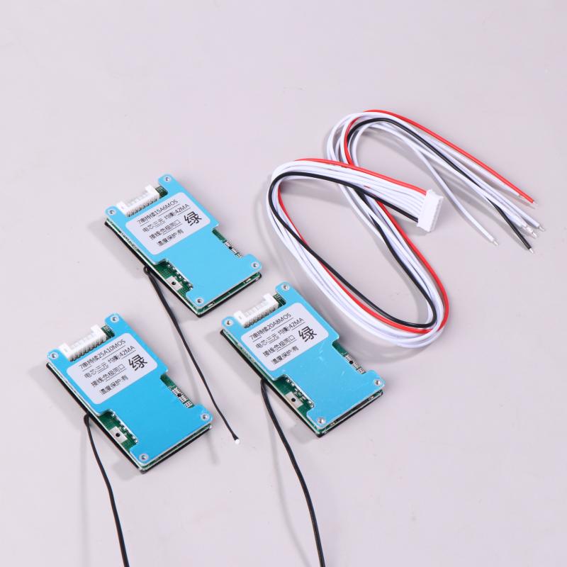 Bms 7S 24V 15A 20A 25A Li-Ion Litium 18650 Batteriladebeskyttelseskort Med Temperaturbalansert For Ebike/Escooter