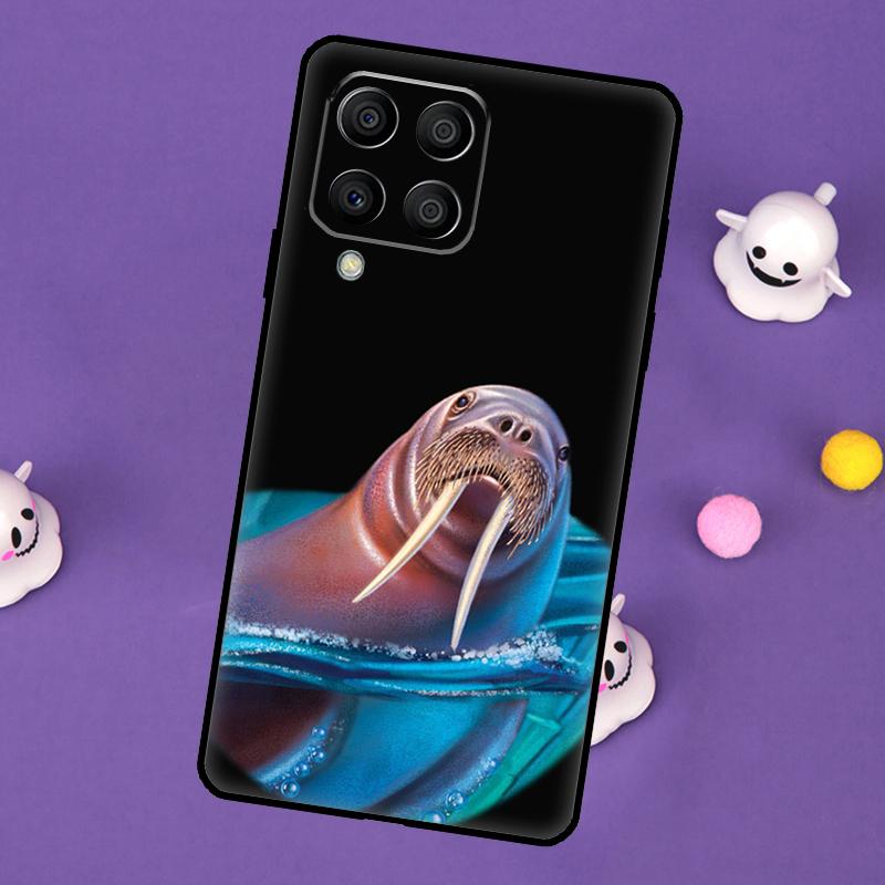 Cute Walrus Cover For Samsung Galaxy M32 M52 M12 M13 M33 M23 M53 M15 M55 M31 M51 M14 M34 M54 M20 Case