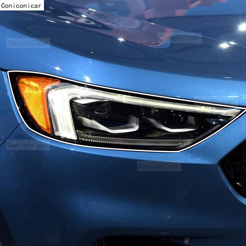For FORD EDGE 2015-2019 Car Headlight Transparent TPU Protective Cover Film Front Light Tint Change Color Sticker