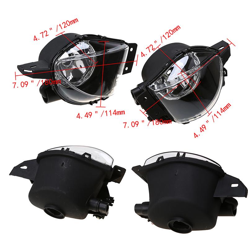 Fog Light Assembly Fit for BMW 3 Series E90/E91 2004-2008 Front Bumper Driving Lamp Replacement Clear Lens Waterproof Left Right