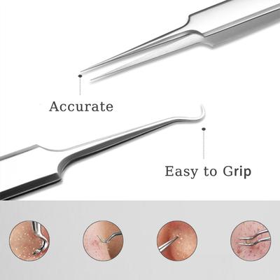 Hot No.5 German Ultra-fine Blackhead Remover Tweezers Professional Salon Pimple Acne Needle Cell Clip Comedone Extractor Tools