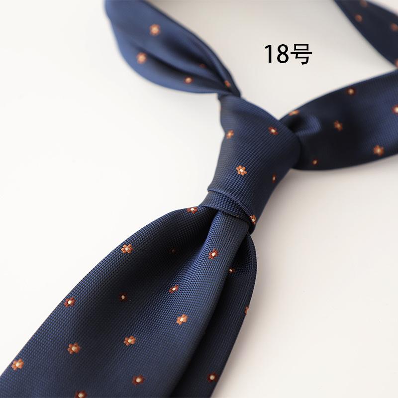 Retro Gentleman Style French 8Cm Men'S Tie, Dark Green Coffee Burgundy Stripe Occupation