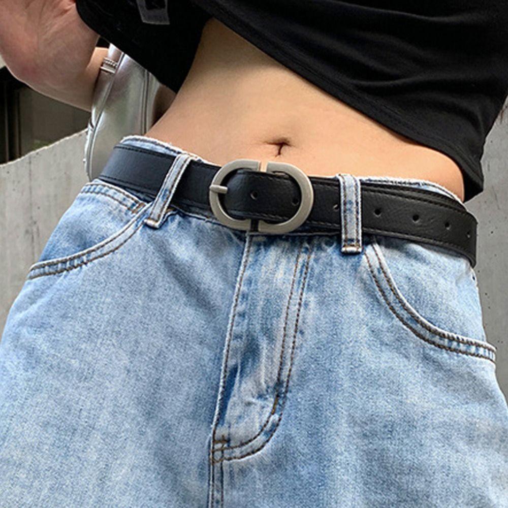 Versatile Pin Buckle Belt Women's Waist Belt Retro Trendy Waistband