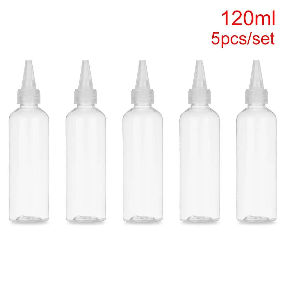 5pcs Empty Dropper Bottle PE plastic glue bottles with Screw-On Lids Squeezable Liquid Ink Refillable Squeeze Bottle 10-250ml