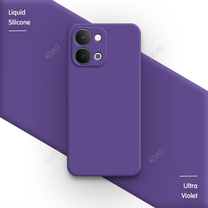 

Square Liquid Silicone Phone Case for VIVO Y31D 4G Y51 Pro T5X 5G Classic Soft Luxury Original Straight Edge Back Cover Carcasas vivo Y51 Pro 5G