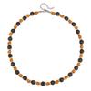 Volcano Stone Wood Bead Splicing Necklace Male Sense Retro Personality Summer Vacation Men's Collarbone Chain Necklace