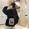 Tide cool tooling badge men's small satchel 2025 cross-border new Korean version locomotive shoulder messenger bag